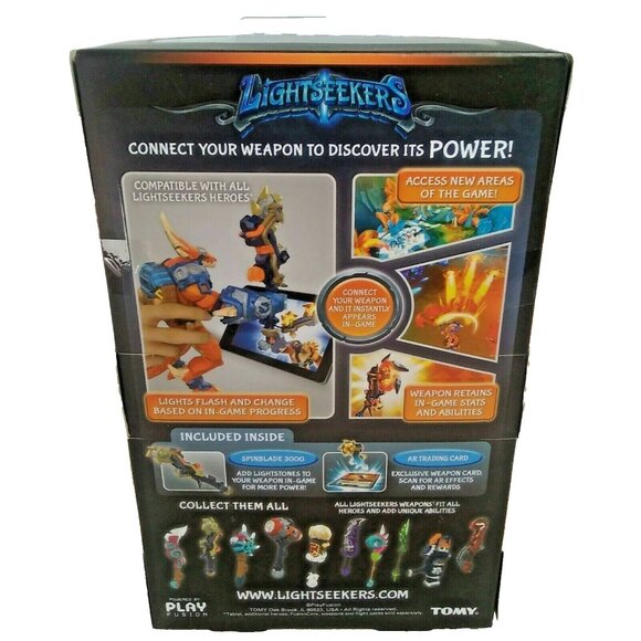 TOMY Lightseekers Awakening Weapon Pack and AR Trading Card Spinblade 3000 - Picture 2 of 5